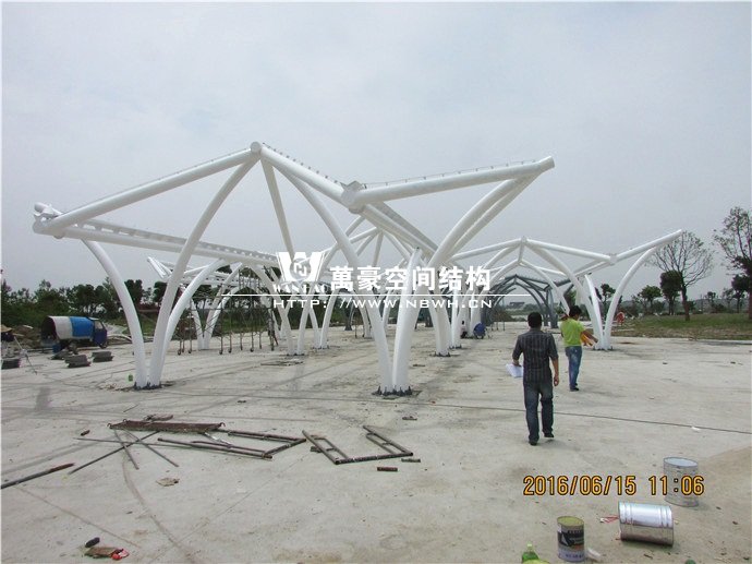 海寧龍渡湖景觀遮陽(yáng)膜結(jié)構(gòu)